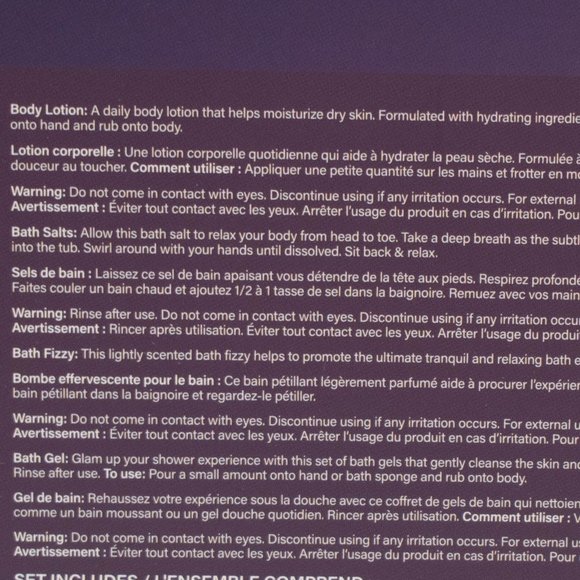 X+Y=BEAUTY Lotion, Shower Gel, Bath Salt & Bath Fizz Relax Set - Picture 4 of 5